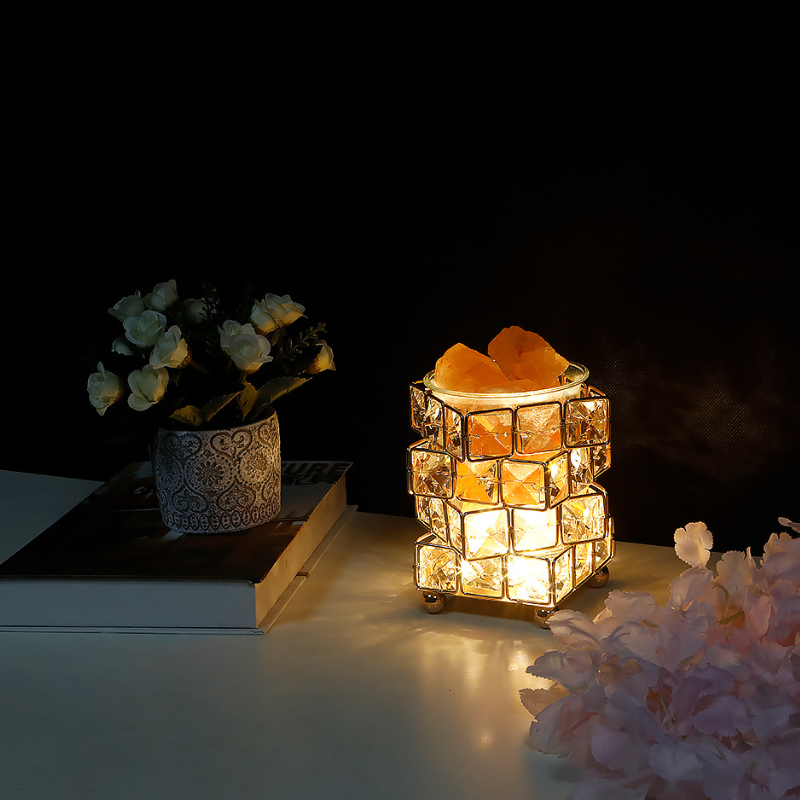 Lampe de sel et cristal, lueur cocooning – vue 4
