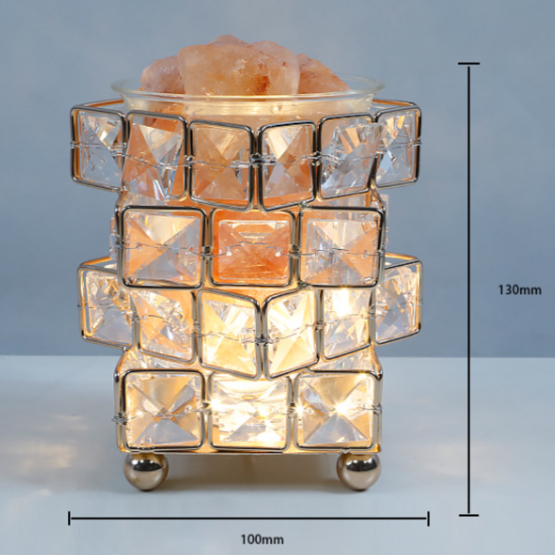 Lampe de sel et cristal, lueur cocooning – vue 11