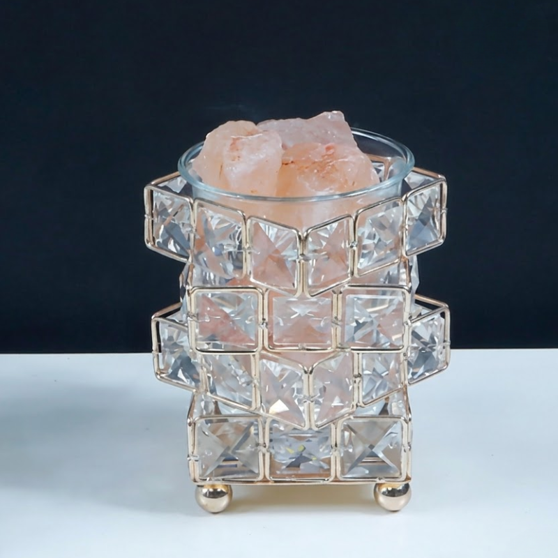 Lampe de sel et cristal, lueur cocooning – vue 10