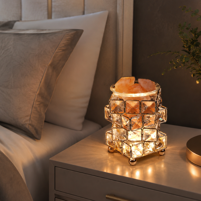 Lampe de sel et cristal, lueur cocooning – vue 6