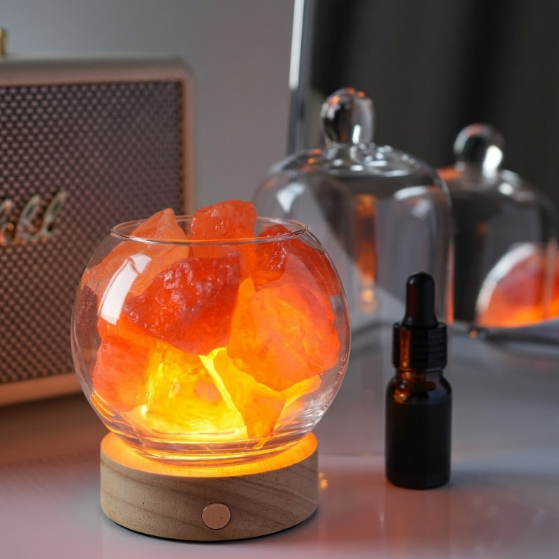 Lampe de sel d'Himalaya et aromathérapie – vue 4