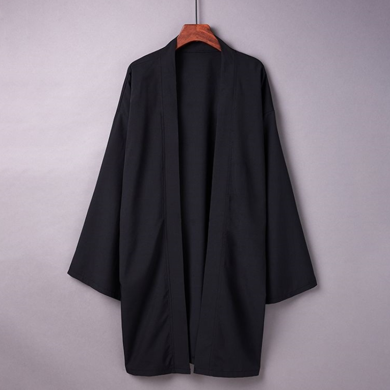 Kimono de méditation ample, coupe haori zen – vue 4