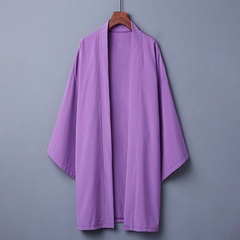 Kimono de méditation ample, coupe haori zen – vue 26