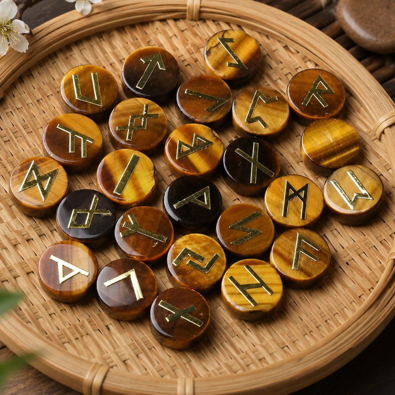 Runes divinatoires en pierre, set complet – vue 8