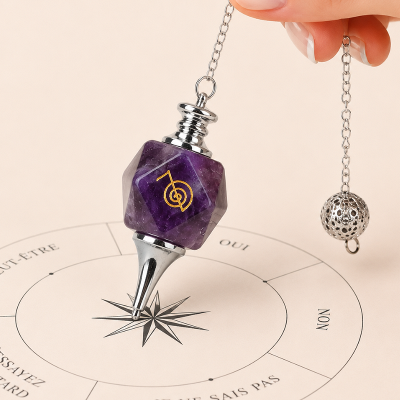 Pendule divinatoire en pierre naturelle – vue 5