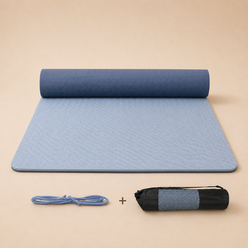 Tapis de yoga antidérapant bicolore – vue 7