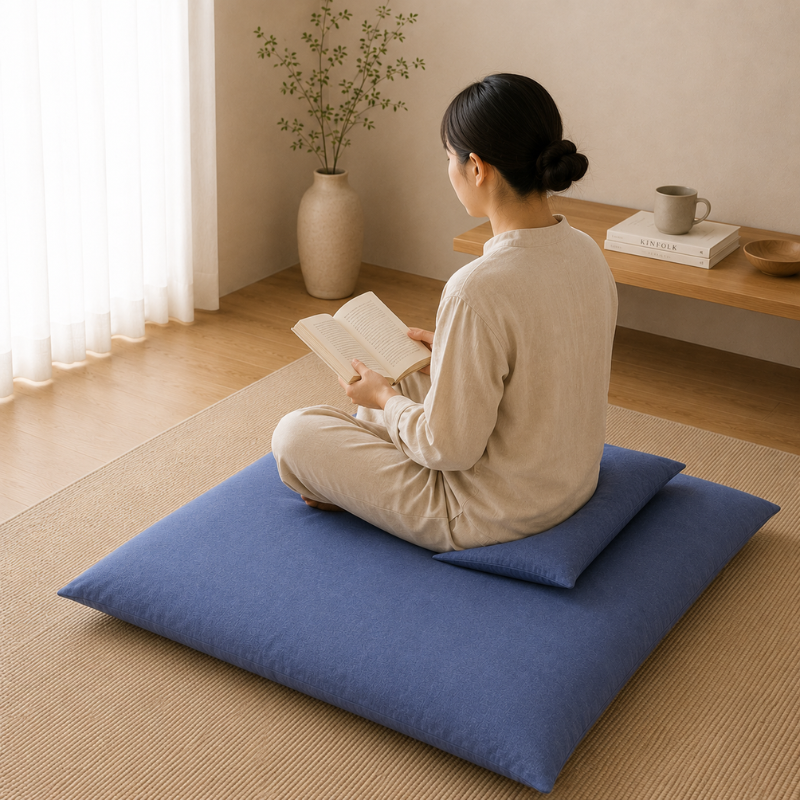 Zabuton, coussin de méditation au sol – vue 9
