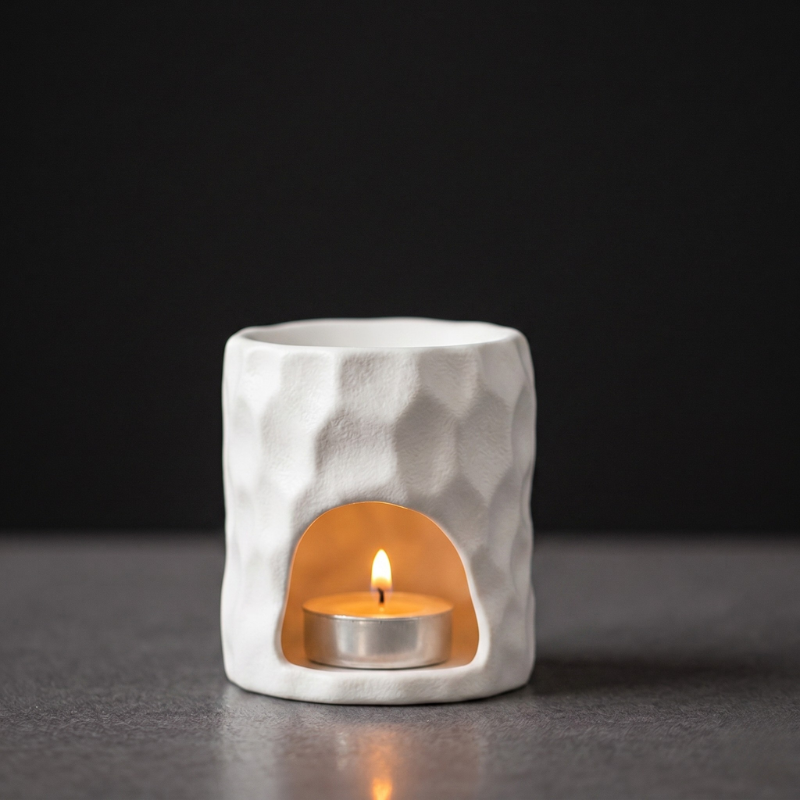Brûle-parfum céramique pierre brute, diffuseur d'huiles – vue 13
