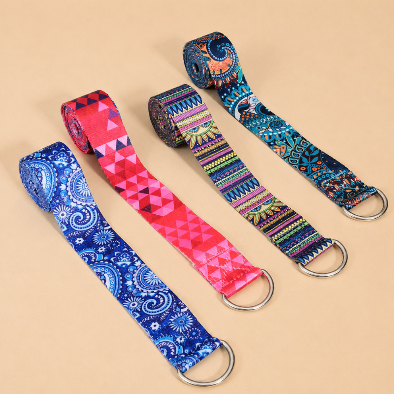 Sangle de yoga, boucle anneau en D, motif zen – vue 12