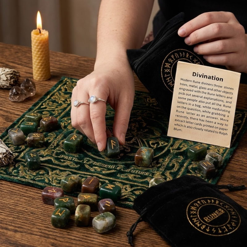 Runes divinatoires en pierre naturelle – vue 9