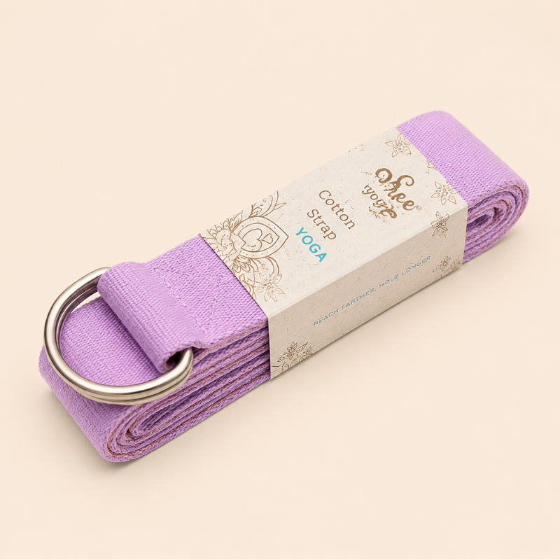 Sangle de yoga en coton, boucle double D – vue 8