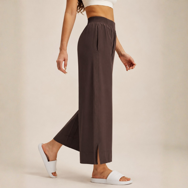 Pantalon de yoga large, taille élastiquée – vue 11