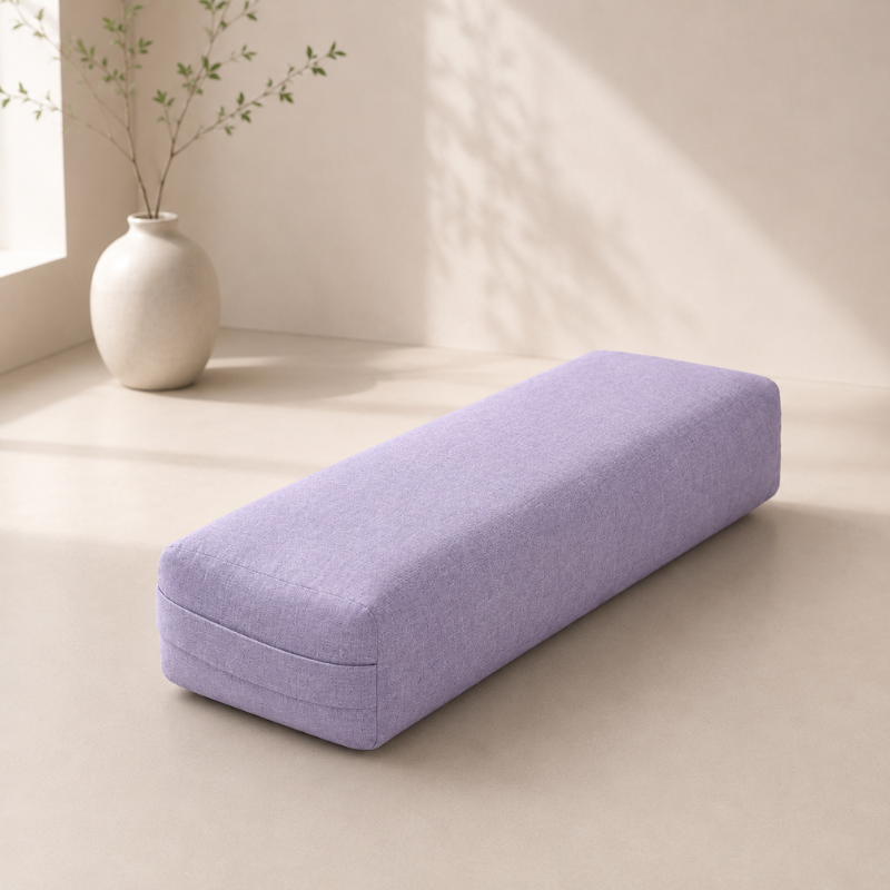 Bolster de yoga rectangulaire en tissu chiné – vue 11