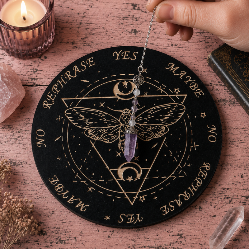 Planche de pendule, soleil et phases de lune – vue 5