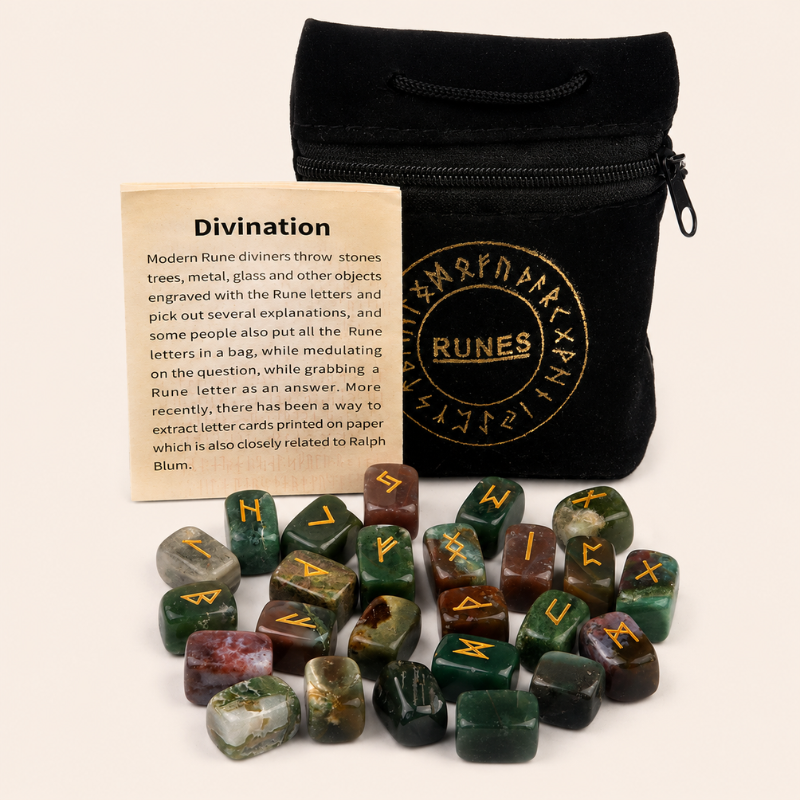 Runes divinatoires en pierre naturelle – vue 8