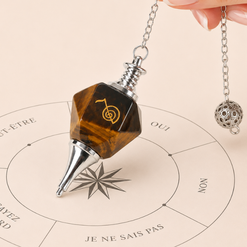 Pendule divinatoire en pierre naturelle – vue 19