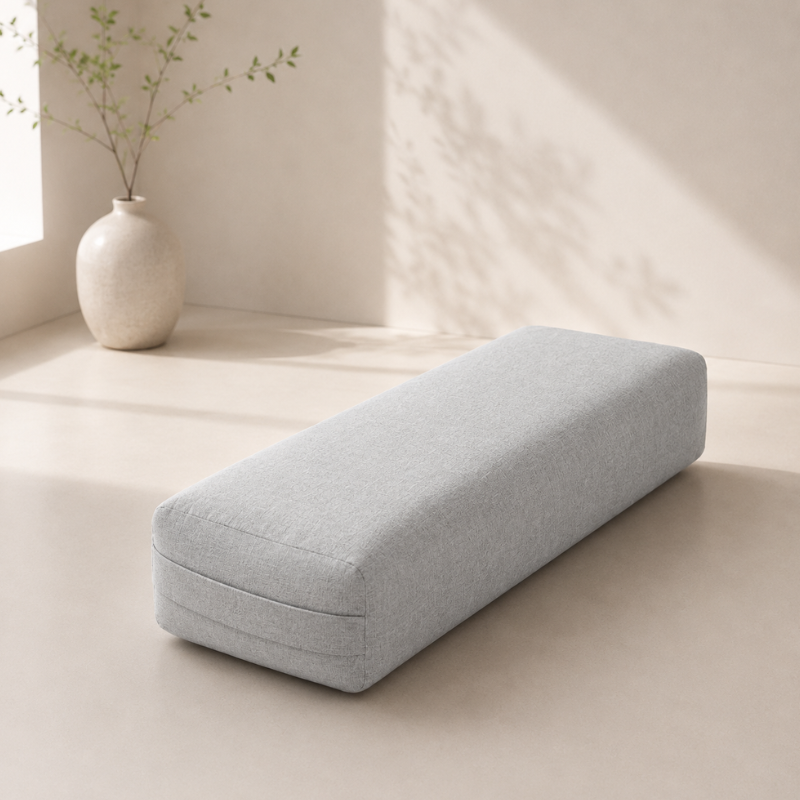 Bolster de yoga rectangulaire en tissu chiné – vue 13