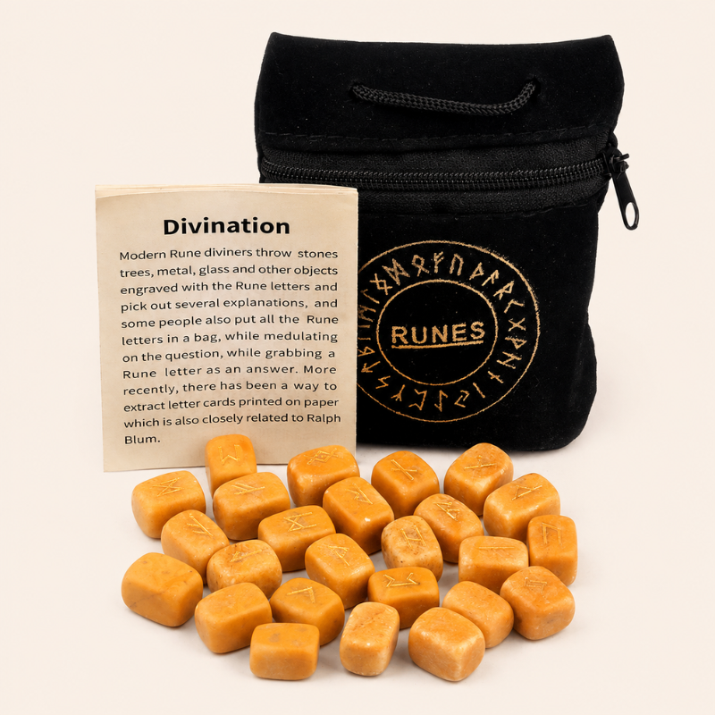 Runes divinatoires en pierre naturelle – vue 4