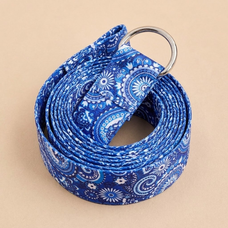 Sangle de yoga, boucle anneau en D, motif zen – vue 6