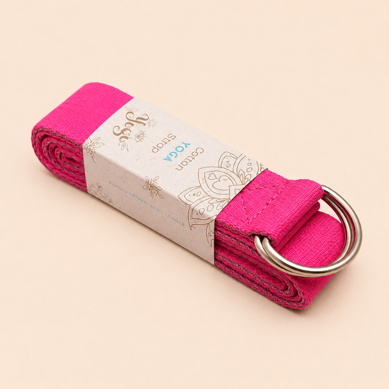 Sangle de yoga en coton, boucle double D – vue 12