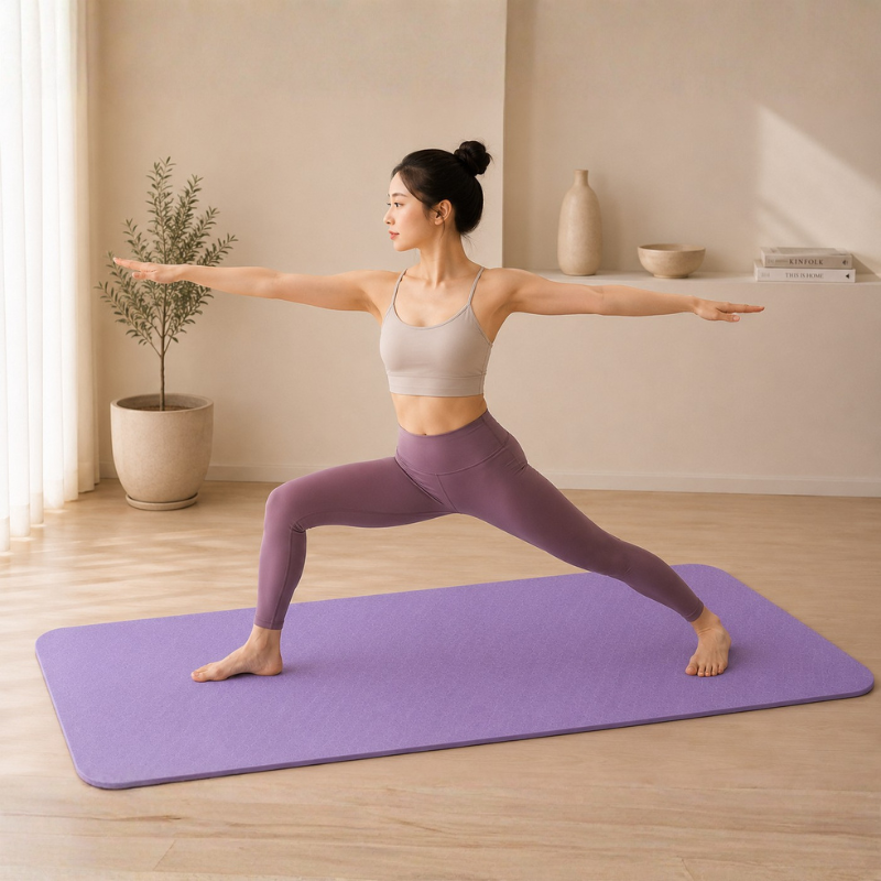 Tapis de yoga antidérapant bicolore – vue 14