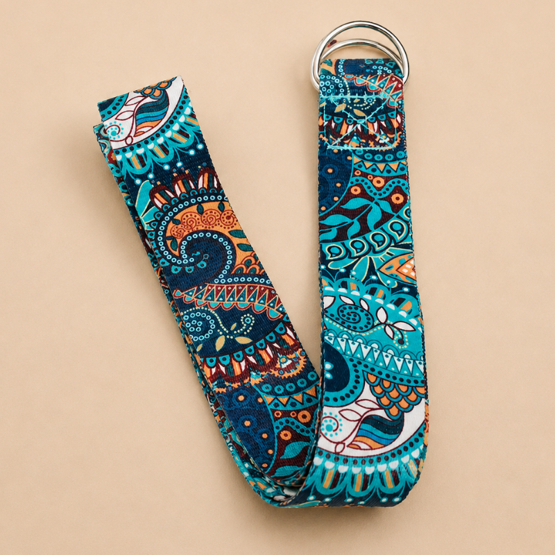 Sangle de yoga, boucle anneau en D, motif zen – vue 7