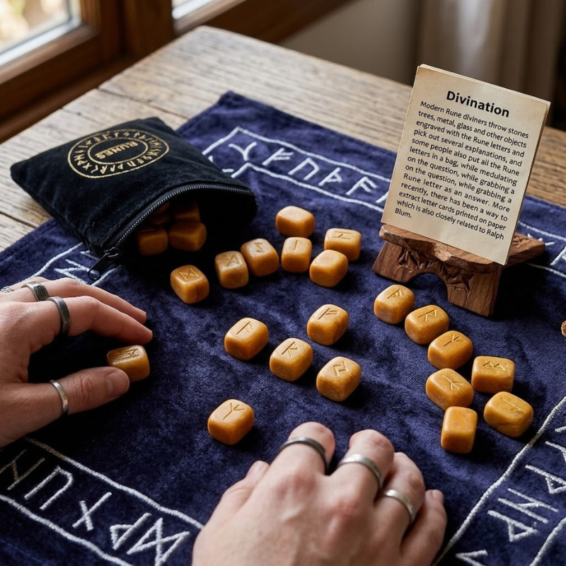 Runes divinatoires en pierre naturelle – vue 5