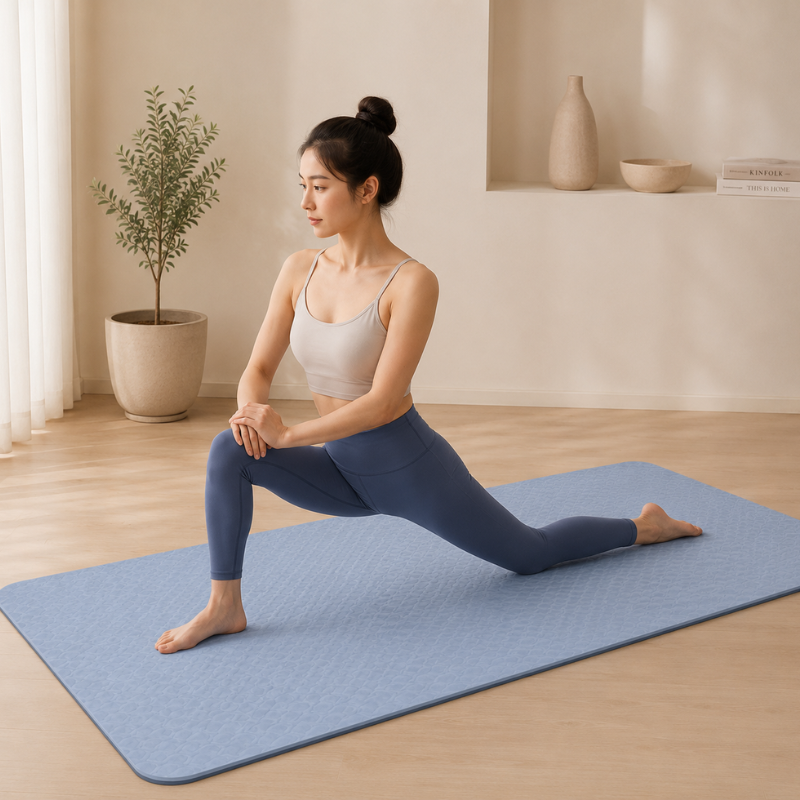 Tapis de yoga antidérapant bicolore – vue 8