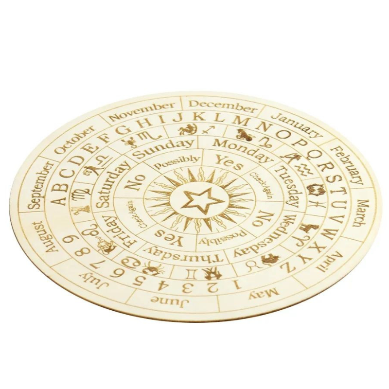 Planche de pendule en bois gravé, divination – vue 4