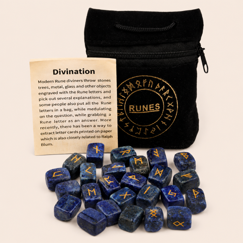 Runes divinatoires en pierre naturelle – vue 18