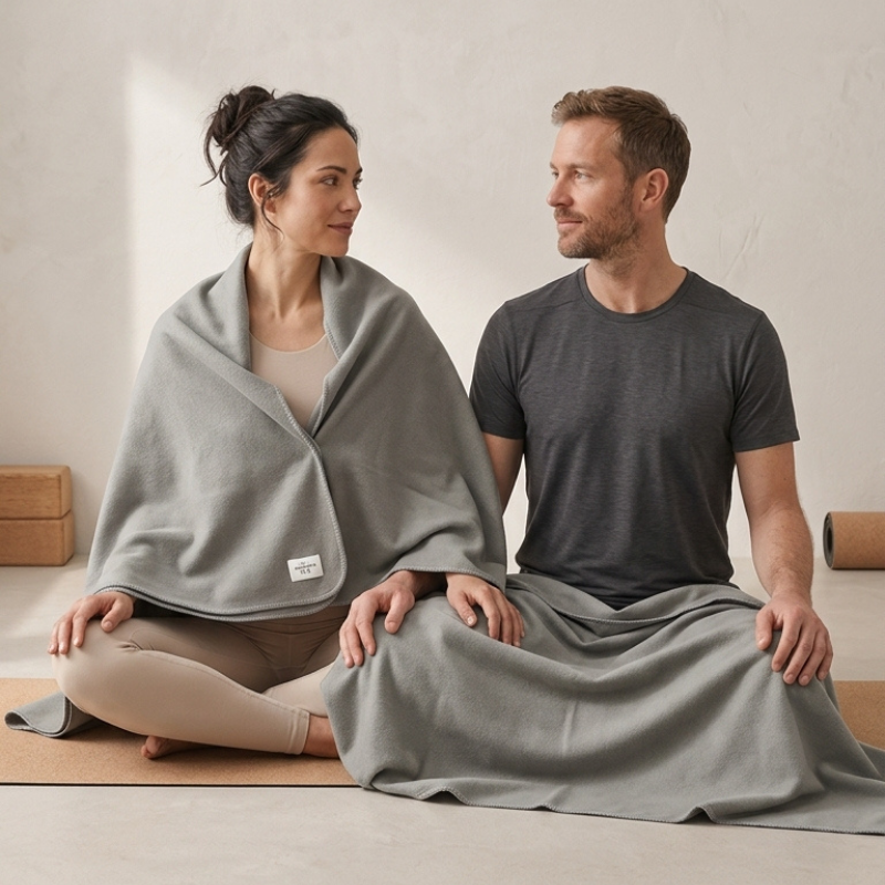Couverture de yoga douce, pratique au sol et relaxation – vue 8