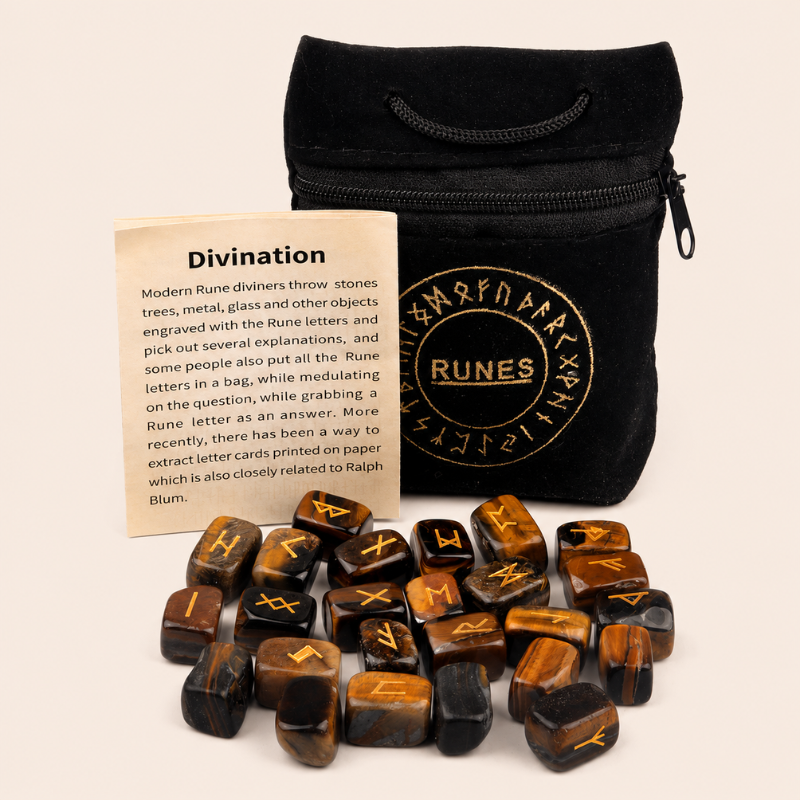 Runes divinatoires en pierre naturelle – vue 12