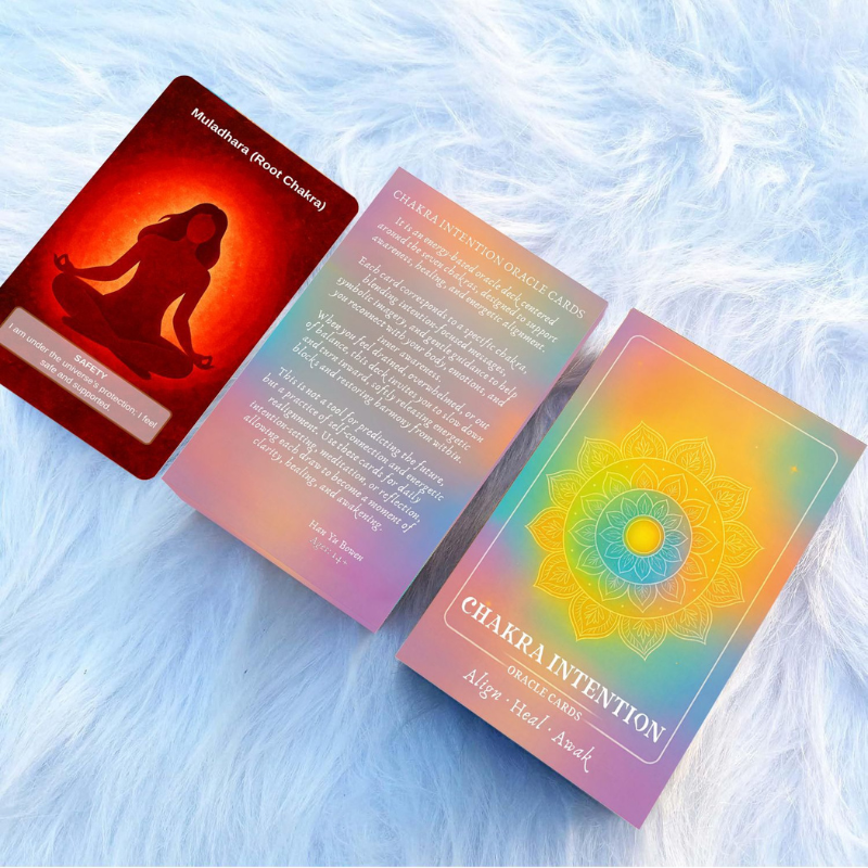 Jeu d'oracle Intention des Chakras – vue 2