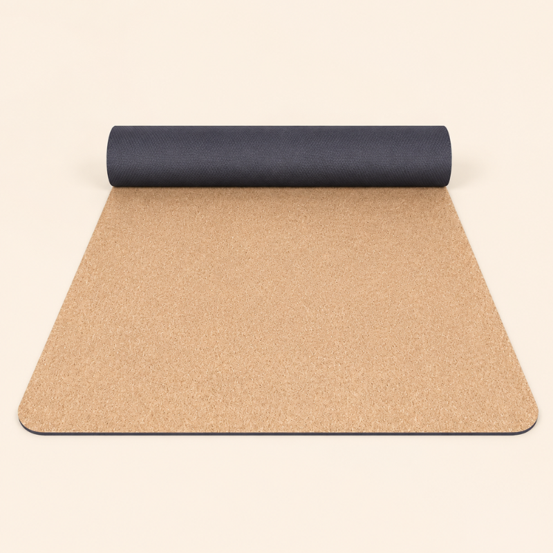 Tapis de yoga en liège naturel et caoutchouc