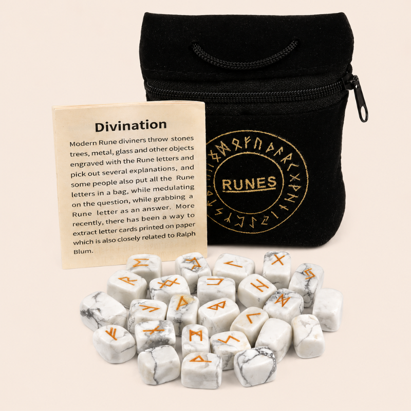 Runes divinatoires en pierre naturelle – vue 20
