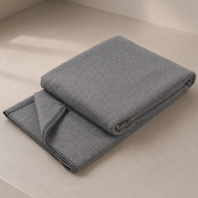 Couverture de yoga douce, gris ardoise – vue 3