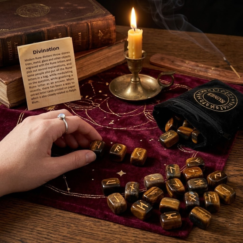 Runes divinatoires en pierre naturelle – vue 13