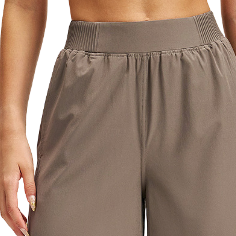 Pantalon de yoga large, taille élastiquée – vue 5