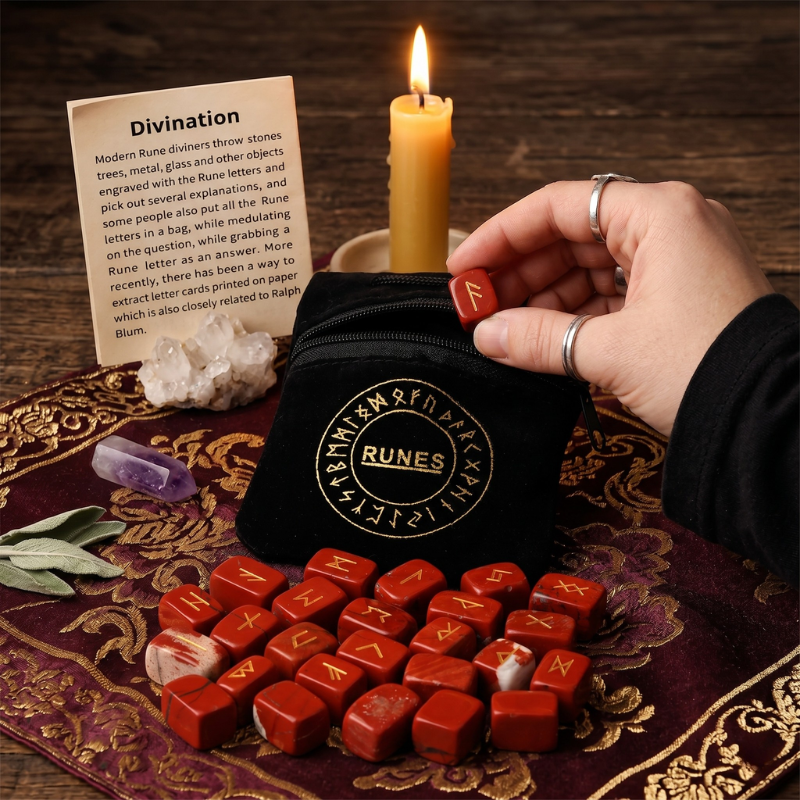 Runes divinatoires en pierre naturelle – vue 7