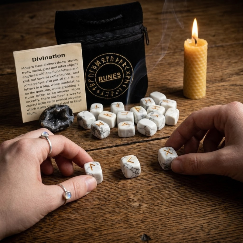 Runes divinatoires en pierre naturelle – vue 21