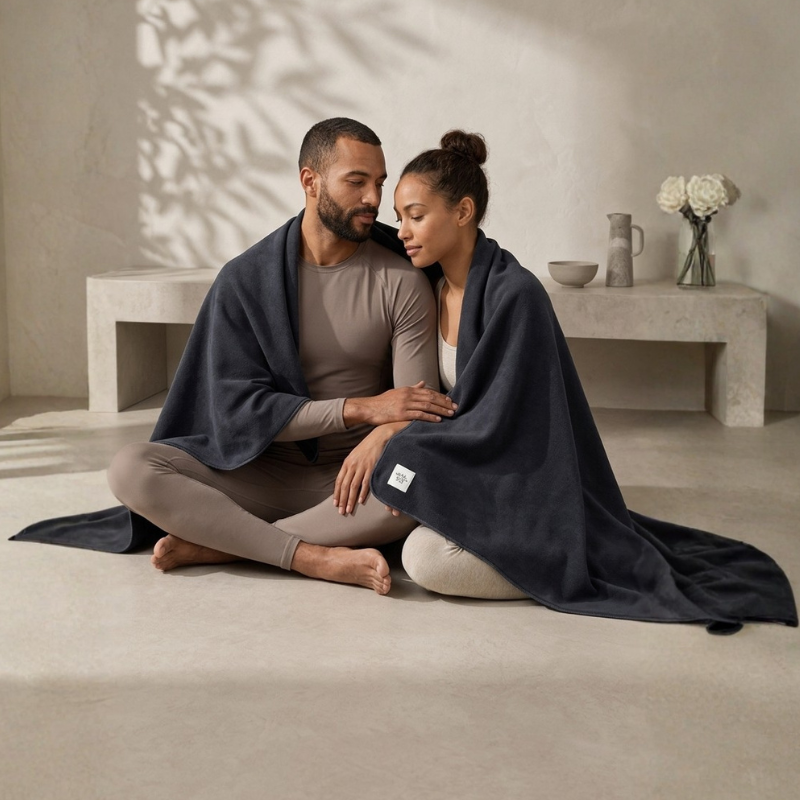 Couverture de yoga douce, pratique au sol et relaxation – vue 4