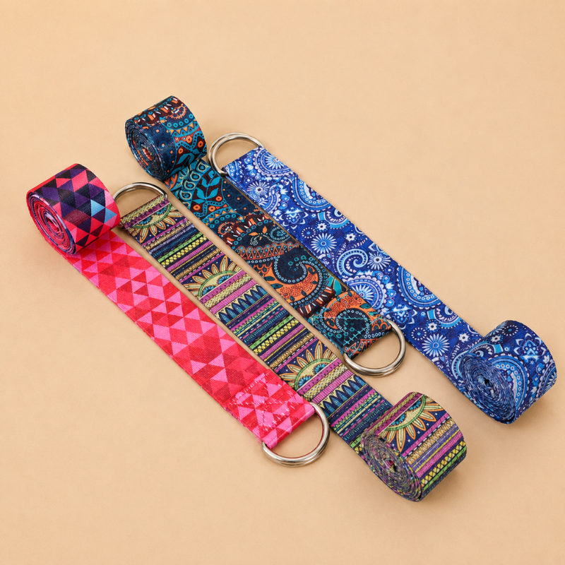 Sangle de yoga, boucle anneau en D, motif zen – vue 10
