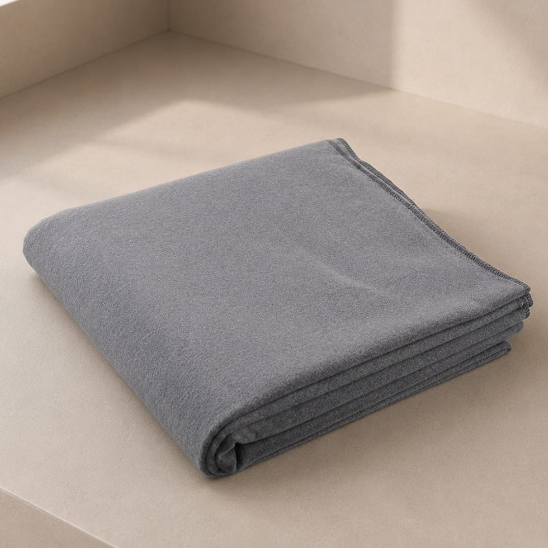 Couverture de yoga douce, gris ardoise