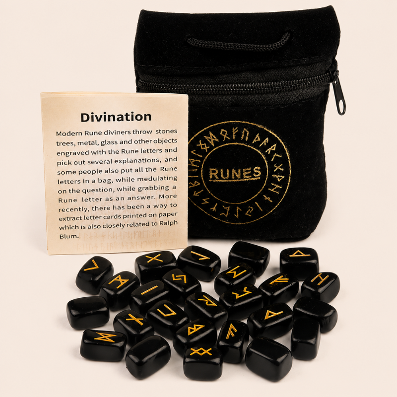 Runes divinatoires en pierre naturelle – vue 14