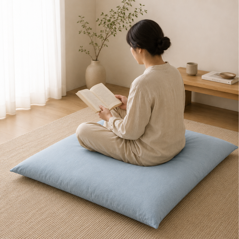 Zabuton, coussin de méditation au sol – vue 15