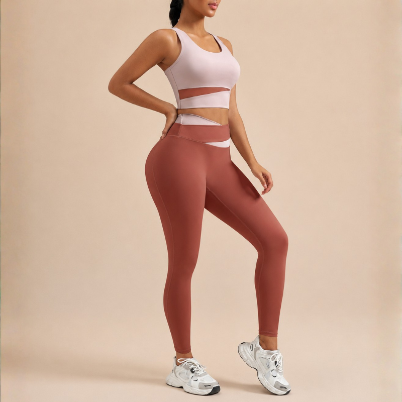 Legging de yoga taille haute galbant femme – vue 7
