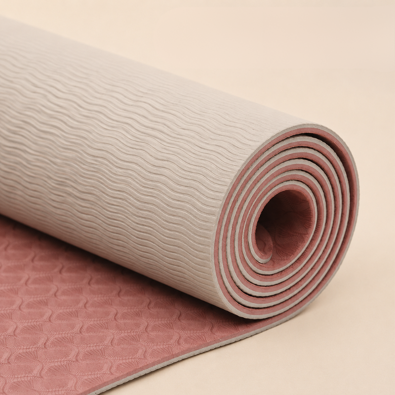 Tapis de yoga antidérapant bicolore – vue 3