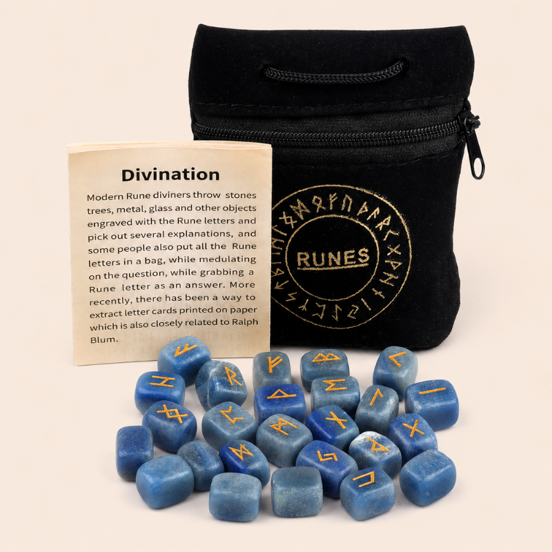 Runes divinatoires en pierre naturelle – vue 22