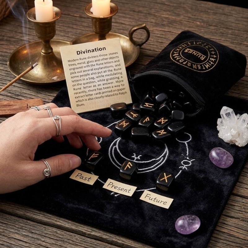 Runes divinatoires en pierre naturelle – vue 15