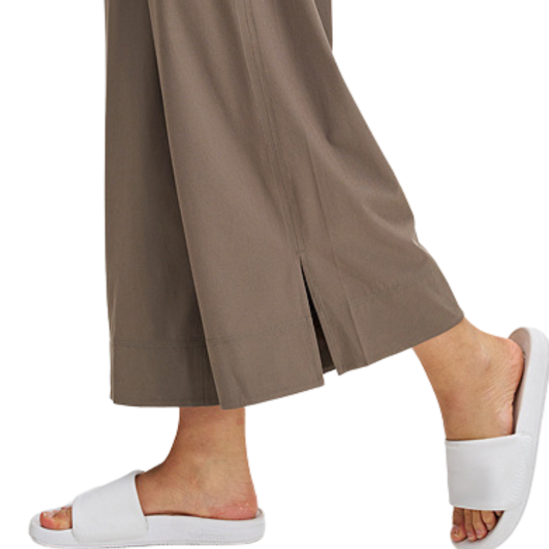 Pantalon de yoga large, taille élastiquée – vue 7